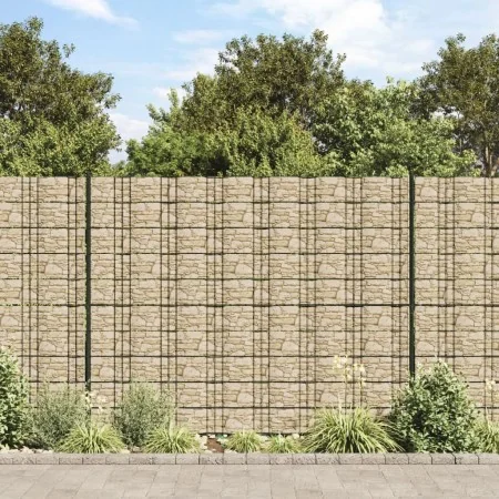Pantalla de privacidad jardín PVC look piedra beige 35x0,19 m de , Paneles de vallas - Ref: Foro24-4005542, Precio: 39,86 €, ...
