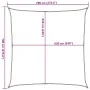 Toldo de vela HDPE verde claro 160 g/m² 7x7 m by , Umbrellas - Ref: Foro24-311280, Price: 101,62 €, Discount: %