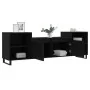 Mueble para TV madera contrachapada negro 160x35x55 cm by , TV Furniture - Ref: Foro24-831349, Price: 108,56 €, Discount: %