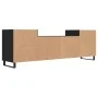 Mueble para TV madera contrachapada negro 160x35x55 cm by , TV Furniture - Ref: Foro24-831349, Price: 108,56 €, Discount: %