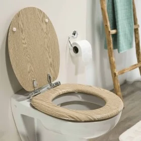 Tiger Asiento de WC de cierre suave Scaffold MDF marrón 252022546 by , Toilet and bidet seats - Ref: Foro24-418327, Price: 56...