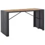 Mesa y sillas bar jardín 9 pzas ratán sintético y madera negro by , Garden sets - Ref: Foro24-49566, Price: 704,26 €, Discoun...