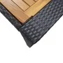 Mesa y sillas bar jardín 9 pzas ratán sintético y madera negro by , Garden sets - Ref: Foro24-49566, Price: 704,26 €, Discoun...