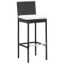 Mesa y sillas bar jardín 9 pzas ratán sintético y madera negro by , Garden sets - Ref: Foro24-49566, Price: 704,26 €, Discoun...