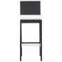 Mesa y sillas bar jardín 9 pzas ratán sintético y madera negro by , Garden sets - Ref: Foro24-49566, Price: 704,26 €, Discoun...