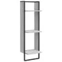 Estantería de pared 3 niveles madera gris Sonoma 30x25x100 cm de , Estantes y estanterías - Ref: Foro24-836306, Precio: 34,70...