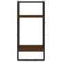 Estantes pared con barras 4 pzas madera ingeniería marrón roble von , Regale und Regale - Ref: Foro24-836312, Preis: 42,66 €,...