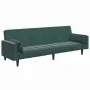 Sofá cama de 2 plazas con taburete terciopelo verde oscuro by , Sofas - Ref: Foro24-3258135, Price: 334,36 €, Discount: %