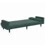 Sofá cama de 2 plazas con taburete terciopelo verde oscuro by , Sofas - Ref: Foro24-3258135, Price: 334,36 €, Discount: %