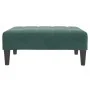 Sofá cama de 2 plazas con taburete terciopelo verde oscuro by , Sofas - Ref: Foro24-3258135, Price: 334,36 €, Discount: %