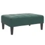 Sofá cama de 2 plazas con taburete terciopelo verde oscuro by , Sofas - Ref: Foro24-3258135, Price: 334,36 €, Discount: %