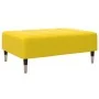 Sofá cama de 2 plazas con taburete terciopelo amarillo by , Sofas - Ref: Foro24-3258149, Price: 315,52 €, Discount: %
