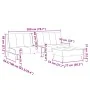 Sofá cama de 2 plazas con taburete terciopelo amarillo by , Sofas - Ref: Foro24-3258149, Price: 315,52 €, Discount: %