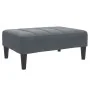 Sofá cama de 2 plazas con taburete terciopelo gris oscuro by , Sofas - Ref: Foro24-3258128, Price: 300,64 €, Discount: %