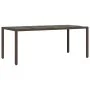 Set comedor de jardín 7 pzas con cojines ratán sintético marrón von , Gartensets - Ref: Foro24-3276773, Preis: 908,02 €, Raba...