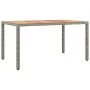 Set comedor jardín 7 pzas y cojines ratán sintético gris by , Garden sets - Ref: Foro24-3276727, Price: 843,55 €, Discount: %