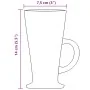 Vasos de café latte con asa 6 unidades 250 ml by , Cups and bowls - Ref: Foro24-4005741, Price: 33,17 €, Discount: %