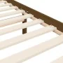 Honey brown solid wood bed frame and headboard 200x200 cm by vidaXL, Beds and slatted bases - Ref: Foro24-3194334, Price: 185...
