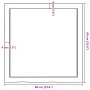 Estante de pared madera maciza roble sin tratar 60x60x(2-4) cm by , Shelves and shelves - Ref: Foro24-363534, Price: 66,65 €,...