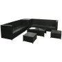 Set de sofás de jardín 8 piezas y cojines ratán sintético negro by , Garden sets - Ref: Foro24-42995, Price: 741,43 €, Discou...