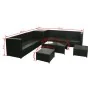 Set de sofás de jardín 8 piezas y cojines ratán sintético negro by , Garden sets - Ref: Foro24-42995, Price: 741,43 €, Discou...