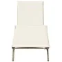 Tumbona con cojín ratán sintético beige by , Loungers - Ref: Foro24-4002705, Price: 143,57 €, Discount: %