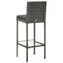 Taburetes altos de jardín cojines 4 uds ratán sintético gris von , Gartenstühle - Ref: Foro24-316671, Preis: 339,93 €, Rabatt: %