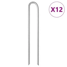 Clavijas de tienda forma U 12 uds acero galvanizado 37 cm Ø10mm von , Zeltzubehör - Ref: Foro24-4009348, Preis: 47,54 €, Raba...