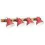 Lámpara de pared rojo desgastado 25 W E27 90x25 cm by , Lamps - Ref: Foro24-371820, Price: 96,97 €, Discount: %