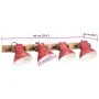 Lámpara de pared rojo desgastado 25 W E27 90x25 cm by , Lamps - Ref: Foro24-371820, Price: 96,97 €, Discount: %