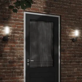 Apliques de exterior 2 unidades acero inoxidable negro von , Außenbeleuchtung - Ref: Foro24-4006247, Preis: 52,99 €, Rabatt: %