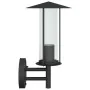 Apliques de exterior 2 unidades acero inoxidable negro de , Iluminación de exterior - Ref: Foro24-4006247, Precio: 52,94 €, D...