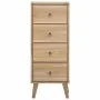 Cómoda de madera maciza de teca 40x30x100 cm de , Cajoneras - Ref: Foro24-340736, Precio: 222,93 €, Descuento: %