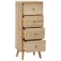 Cómoda de madera maciza de teca 40x30x100 cm de , Cajoneras - Ref: Foro24-340736, Precio: 222,93 €, Descuento: %