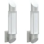 Apliques de exterior 2 unidades acero inoxidable plateado von , Außenbeleuchtung - Ref: Foro24-4006293, Preis: 50,09 €, Rabat...