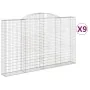 Cestas de gaviones 9 uds forma de arco hierro 300x30x180/200 cm by , Pots and planters - Ref: Foro24-3146600, Price: 1,00 €, ...