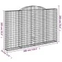 Cestas de gaviones 9 uds forma de arco hierro 300x30x180/200 cm by , Pots and planters - Ref: Foro24-3146600, Price: 1,00 €, ...