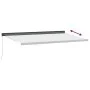 Toldo retráctil aluminio y tela gris antracita y blanco 5x3 m by , Awnings - Ref: Foro24-3216132, Price: 602,94 €, Discount: %