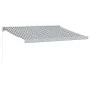 Toldo retráctil aluminio y tela antracita y blanco 3,5x2,5 m by , Awnings - Ref: Foro24-3216124, Price: 785,27 €, Discount: %