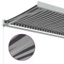 Toldo retráctil aluminio y tela antracita y blanco 3,5x2,5 m by , Awnings - Ref: Foro24-3216124, Price: 785,27 €, Discount: %