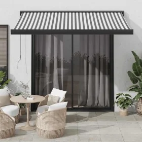 Toldo retráctil aluminio y tela antracita y blanco 3,5x2,5 m von , Markisen - Ref: Foro24-3216139, Preis: 627,91 €, Rabatt: %