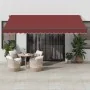 Toldo retráctil manual con LEDs color burdeos 450x350 cm by , Awnings - Ref: Foro24-3215003, Price: 446,37 €, Discount: %