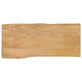 Tablero de mesa borde natural madera maciza mango 100x40x2,5 cm by , Table tops - Ref: Foro24-370708, Price: 54,66 €, Discoun...