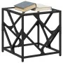 Mesa de centro de acero y tapa vidrio transparente 40x40x41 cm de , Mesas de centro - Ref: Foro24-845990, Precio: 37,27 €, De...