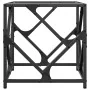Mesa de centro de acero y tapa vidrio transparente 40x40x41 cm de , Mesas de centro - Ref: Foro24-845990, Precio: 37,27 €, De...
