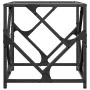 Mesa de centro de acero y tapa vidrio transparente 40x40x41 cm de , Mesas de centro - Ref: Foro24-845990, Precio: 37,27 €, De...