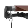 Toldo retráctil manual con luces LED marrón 450x350 cm by , Awnings - Ref: Foro24-3215408, Price: 458,34 €, Discount: %