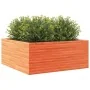 Jardinera de madera maciza de pino marrón cera 110x110x46 cm de , Maceteros y jardineras - Ref: Foro24-3282436, Precio: 244,6...