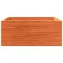 Jardinera de madera maciza de pino marrón cera 110x110x46 cm de , Maceteros y jardineras - Ref: Foro24-3282436, Precio: 244,6...