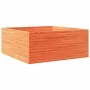 Jardinera de madera maciza de pino marrón cera 110x110x46 cm de , Maceteros y jardineras - Ref: Foro24-3282436, Precio: 244,6...